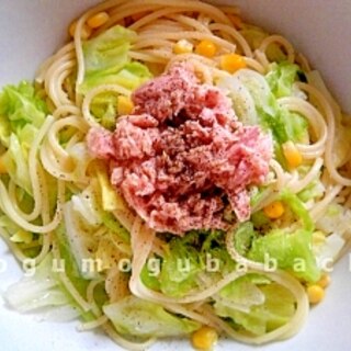 ノンオイルでヘルシー♪春キャベツのスパゲッティ